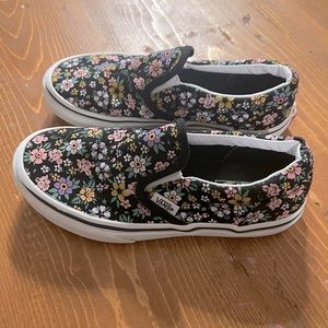 Vans floral kids shoes US size 2